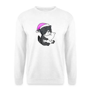 Katze Katzenrasse Norwegische Waldkatze - Unisex Pullover - Weiß - Vorne