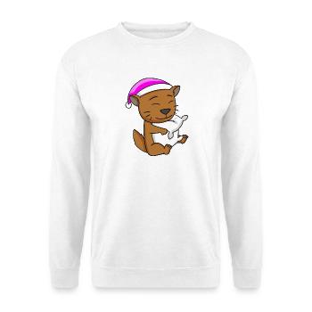 Katze Katzenrasse Somali - Unisex Pullover - Weiß - Vorne