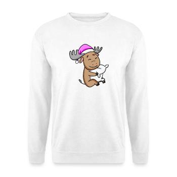 orignal doux avec oreiller et bonnet de couchage - Sweat-shirt Unisexe - blanc - Devant
