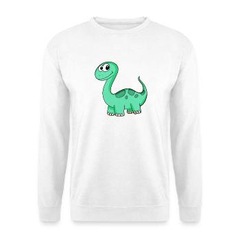 Motif de dinosaure - Sweat-shirt Unisexe - blanc - Devant
