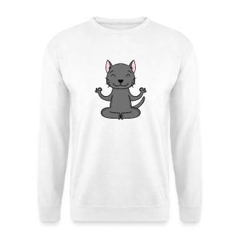 Yoga Cat Cat Owner Korat - Unisex Sweatshirt - white - Front