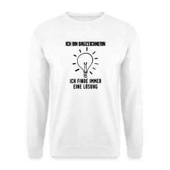 Bauzeichnerin - Unisex Pullover - Weiß - Vorne