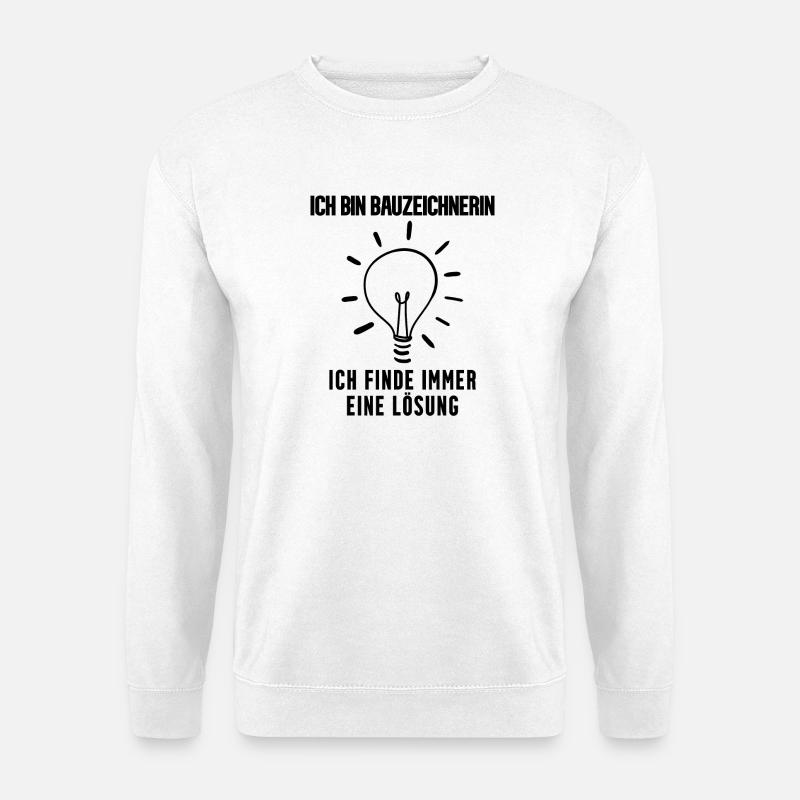 Bauzeichnerin - Unisex Pullover - Weiß