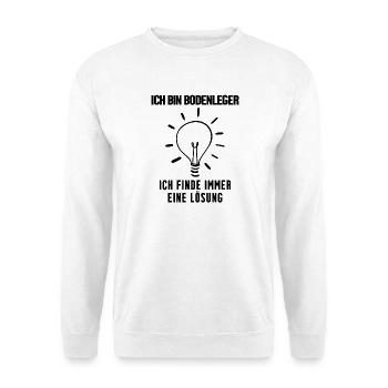 Bodenleger - Unisex Pullover - Weiß - Vorne
