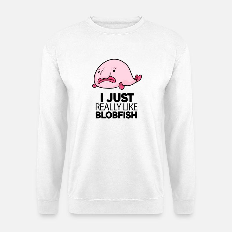 Poisson Blobfish - Sweat-shirt Unisexe - blanc