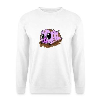Niedliches Schein im Schlamm - Unisex Pullover - Weiß - Vorne