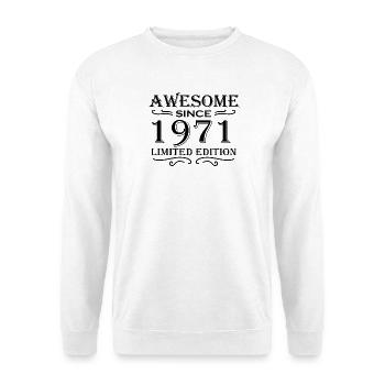 1971 - Born 1971 - Unisex Sweatshirt - white - Front