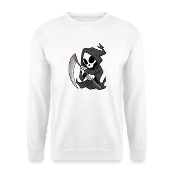 Faucheuse sinistre avec faux - Sweat-shirt Unisexe - blanc - Devant