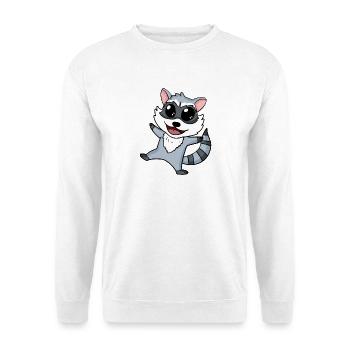 Raton laveur - Sweat-shirt Unisexe - blanc - Devant