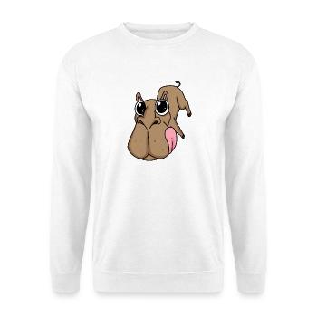 Camel big face - camel head - Unisex Sweatshirt - white - Front