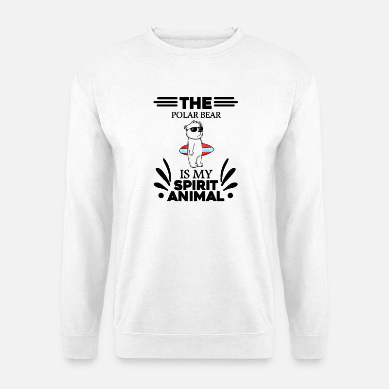 Eisbär Polarbär Bär - Unisex Pullover - Weiß