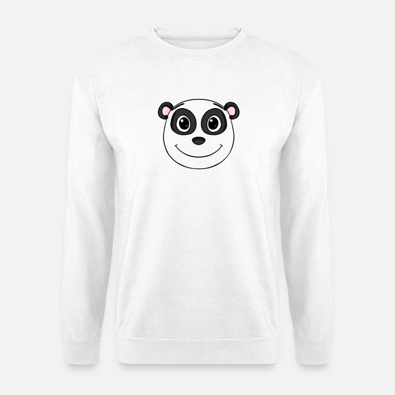 Panda Head Ours Mignon - Sweat-shirt Unisexe - blanc