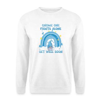 Gnome One Fights Alone Prostate Cancer - Unisex Sweatshirt - white - Front