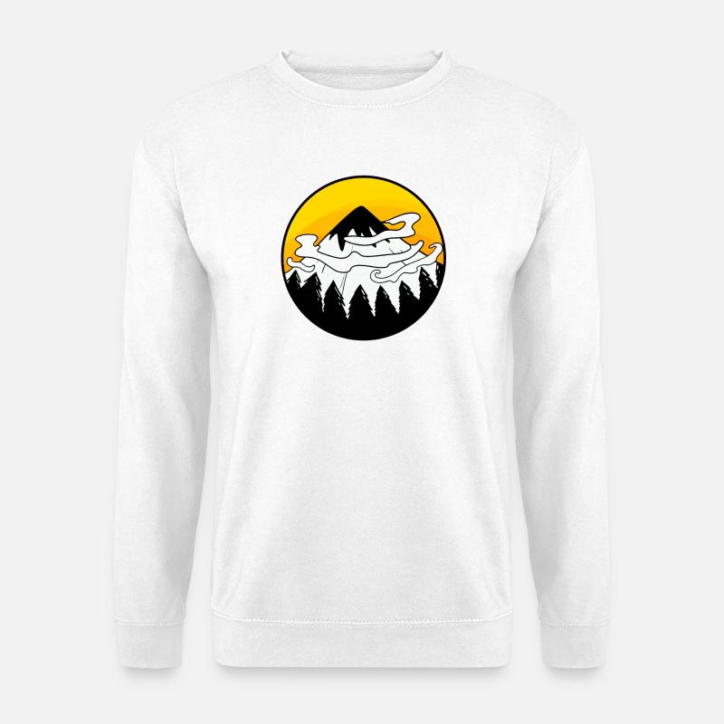 Mountain Mountains Mountain Peaks - Unisex Sweatshirt - white