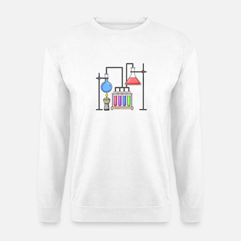 Chemie Labor Wissenschaft Chemiker - Unisex Pullover - Weiß