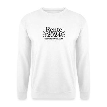 Rente 2024 Ruhestand Rentner Renteneintritt - Unisex Pullover - Weiß - Vorne