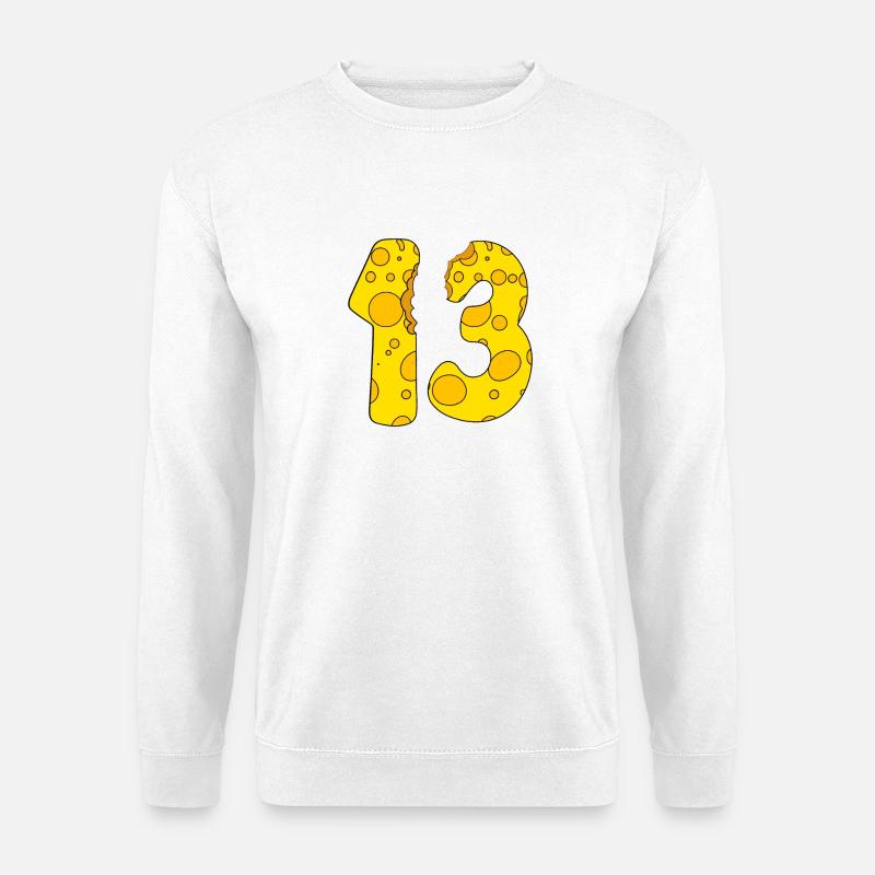 13 Jahre alt Käse - 13. Geburtstag Geschenk - Unisex Pullover - Weiß