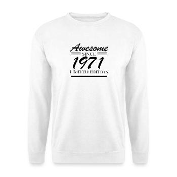 1971 - Jahrgang 1971 - Unisex Pullover - Weiß - Vorne