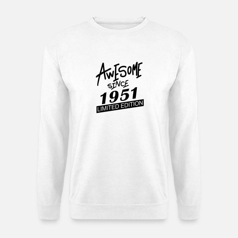 1951 - Born 1951 - Unisex Sweatshirt - white