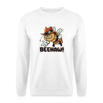 Beehaw Biene Mit Cowboyhut Yeehaw - Unisex Pullover - Weiß - Vorne