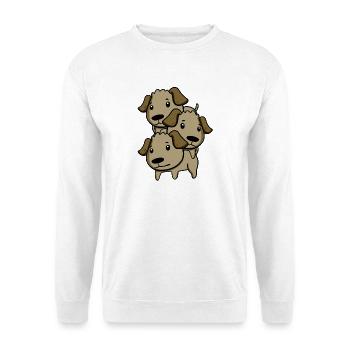 Cute dogs - Unisex Sweatshirt - white - Front