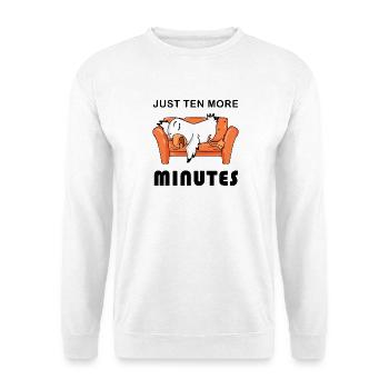 Only ten minutes left - Unisex Sweatshirt - white - Front
