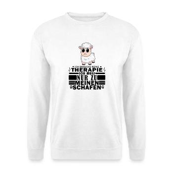 Schafe Schaf Schafzüchter Geschenk - Unisex Pullover - Weiß - Vorne