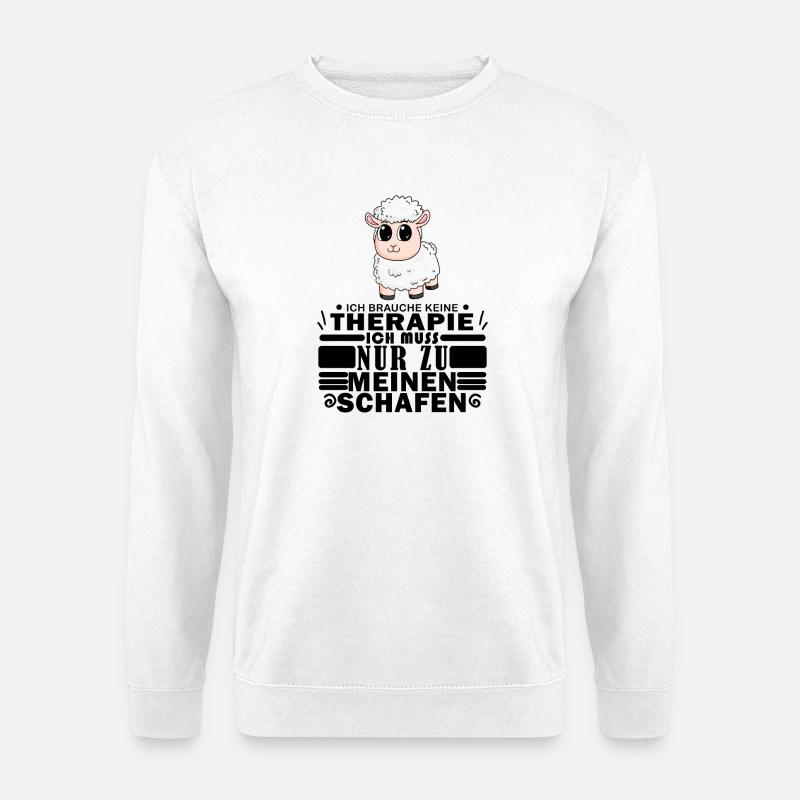Schafe Schaf Schafzüchter Geschenk - Unisex Pullover - Weiß