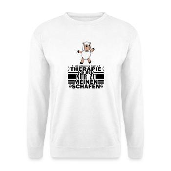 Schafe Schaf Schafzüchter Geschenk - Unisex Pullover - Weiß - Vorne