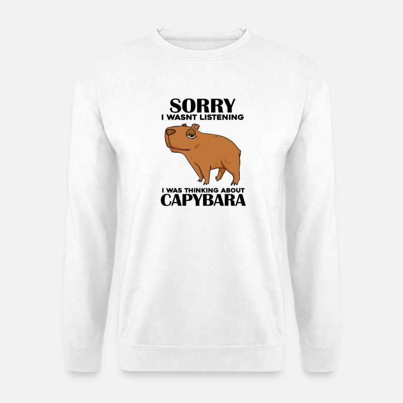 Capybara Wasserschwein - Unisex Sweatshirt - white