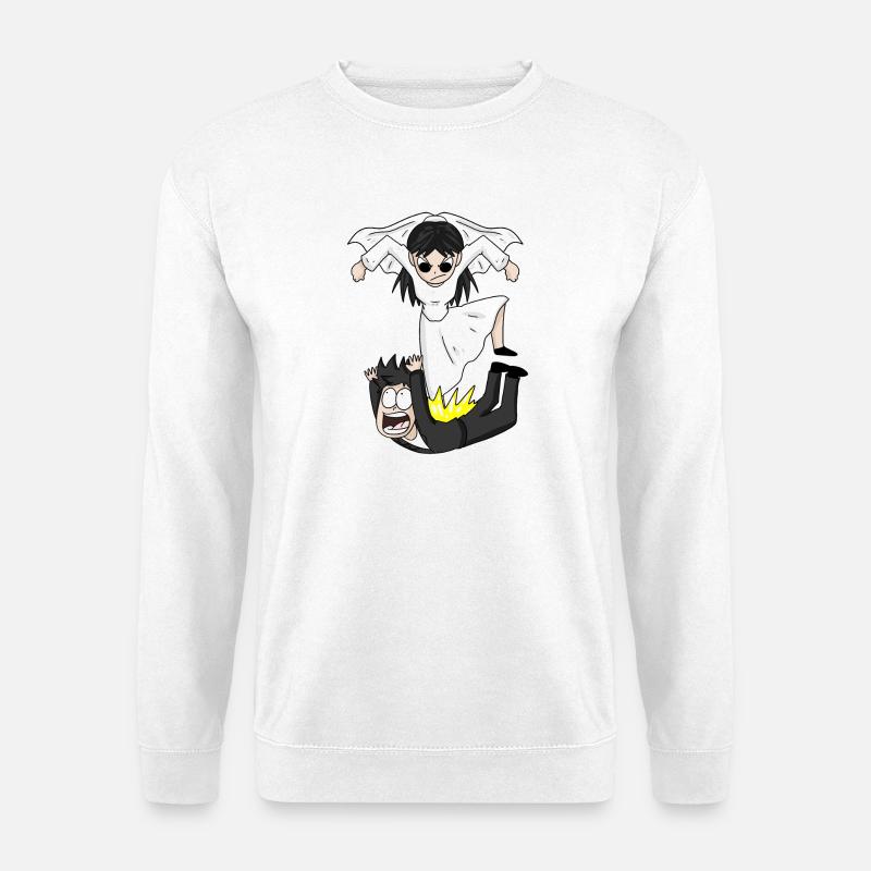 Drôle de mème de mariage - Sweat-shirt Unisexe - blanc