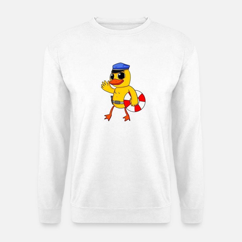 bademeister polizei küken - Unisex Pullover - Weiß