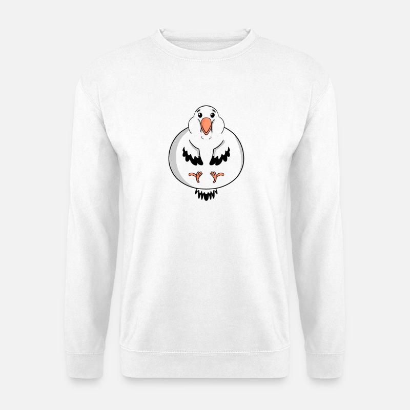 Fett Möwe Körperfett - Unisex Pullover - Weiß
