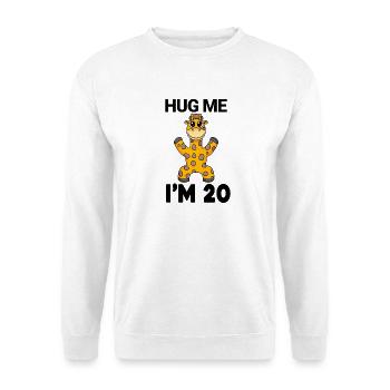 20 birthday - 20 years - hug - Unisex Sweatshirt - white - Front