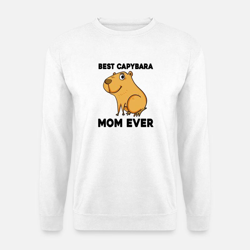 Capybara Mama Wasserschwein - Unisex Pullover - Weiß