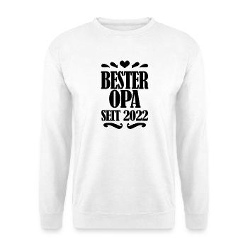 Bester Opa seit 2022 - Unisex Pullover - Weiß - Vorne
