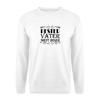 Bester Vater seit 2022 - Unisex Pullover - Weiß - Vorne