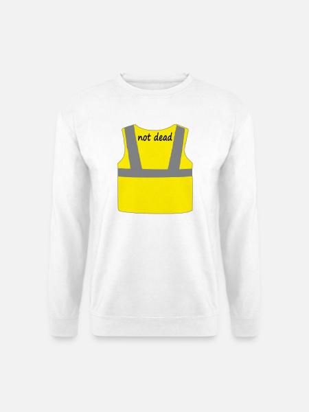 Yellow vest - Unisex Sweatshirt - white