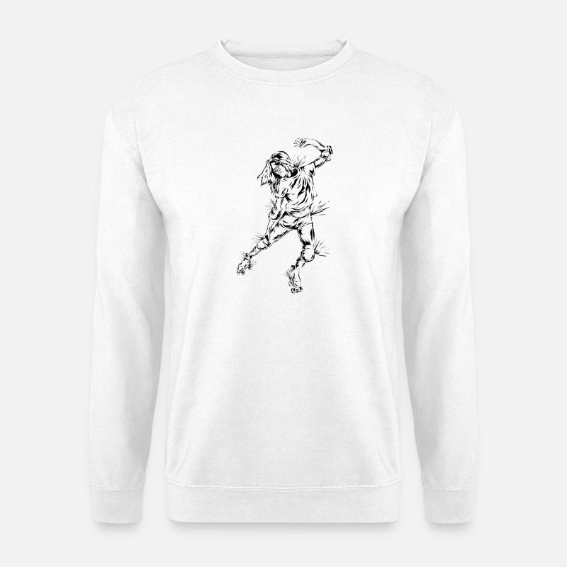 Roller skates roller skating - Unisex Sweatshirt - white