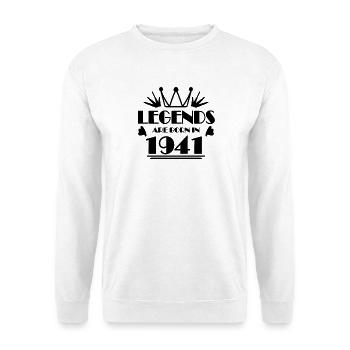 1941 - Jahrgang 1941 - Unisex Pullover - Weiß - Vorne