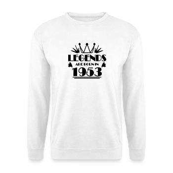 1953 - Jahrgang 1953 - Unisex Pullover - Weiß - Vorne