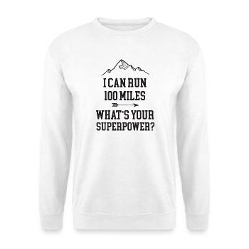 Ultra Running 100 Miles - Unisex Sweatshirt - white - Front
