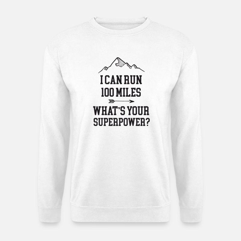 Ultra Running 100 Meilen - Unisex Pullover - Weiß