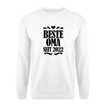 Beste Oma seit 2022 - Unisex Pullover - Weiß - Vorne