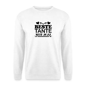 Beste Tante seit 2022 - Unisex Pullover - Weiß - Vorne