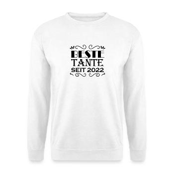 Beste Tante seit 2022 - Unisex Pullover - Weiß - Vorne