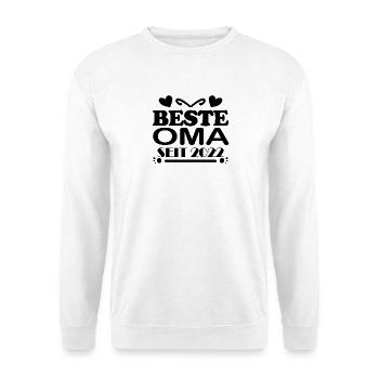 Beste Oma seit 2022 - Unisex Pullover - Weiß - Vorne