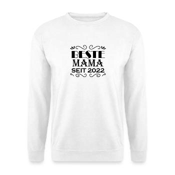 Beste Mama seit 2022 - Unisex Pullover - Weiß - Vorne