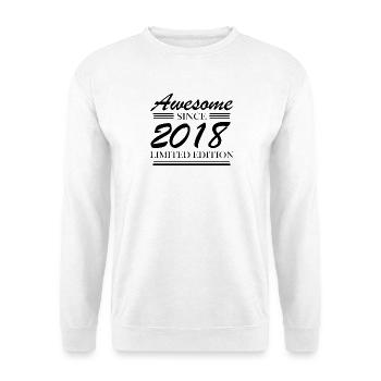 2018 - Born 2018 - Year of birth 2018 - Unisex Sweatshirt - white - Front