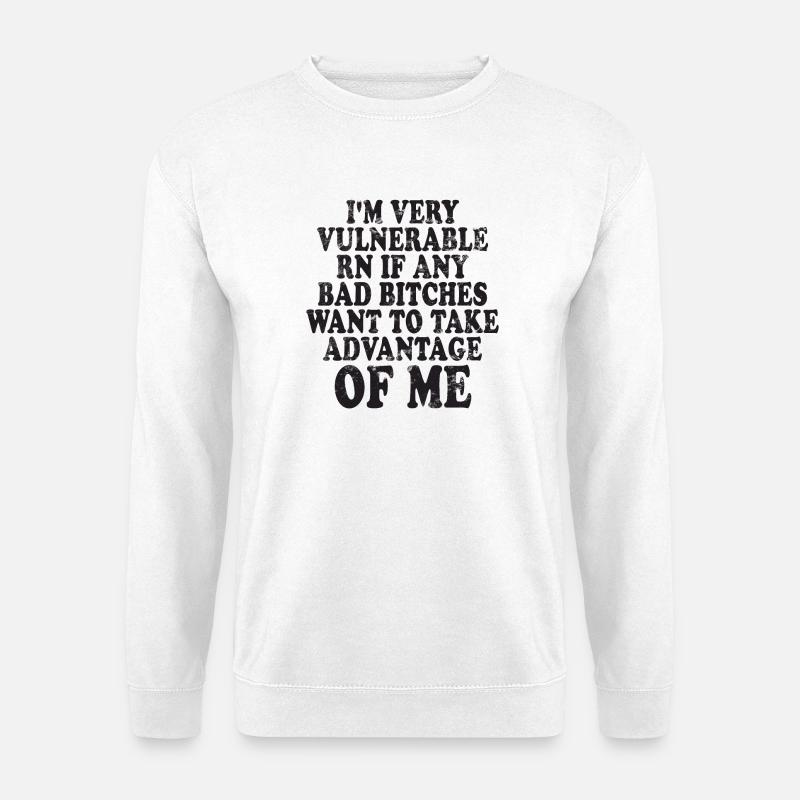 I'm Very Vulnerable RN - Unisex Pullover - Weiß